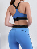 MB FASHION Square-Neck Sports Bra & High-Waisted Leggings Activewear Set 5085