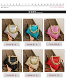 EVERY FASHION Structured Frame Handbag with Oversized Chain Accent