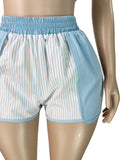 Every Fashion Sleeveless Cropped Polo Top & Matching Shorts Two-Piece Set 6026