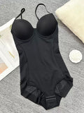 MB FASHION Plunging Neckline Shapewear Bodysuit 1677