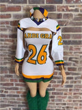 MB FASHION Mardi Gras Cut-Out Jersey Dress & Headband Set 835