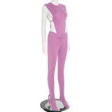 MB FASHION Sleeveless Cut-Out Ruched Set 290