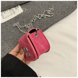 Every Fashion Mini Flap Crossbody Bag with Chain Strap and Logo Detail
