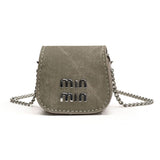 Every Fashion Mini Flap Crossbody Bag with Chain Strap and Logo Detail