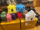 EVERY FASHION Plush Faux Fur Tote Bag with Top Handles