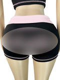 MB FASHION Cropped Zip-Up Hoodie & Shorts Two-Piece Set 6015