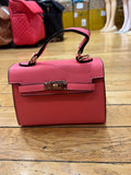 Every Fashion Mini Luxe Top Handle Satchel with Gold-Tone Lock 7629