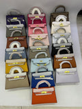 Every Fashion Mini Luxe Top Handle Satchel with Gold-Tone Lock 7629
