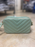 Every Fashion Chevron Quilted Crossbody Bag