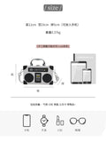 Every Fashion Retro Boombox Handbag with Cassette Tape Design