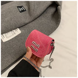 Every Fashion Mini Flap Crossbody Bag with Chain Strap and Logo Detail
