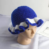 Every Fashion (MIXED PACK 6 PIECE) Handmade Crochet Ruffle Brim Hat