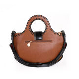 EVERY FASHION Round Handle Satchel Bag with Matching Wallet Set QJ-8318