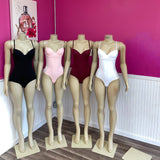 MB FASHION Sculpting Shapewear Bodysuit with Underwire Bust & Mesh Panels 1484