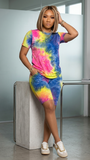 Every Fashion Tie-Dye Two-Piece Short Set