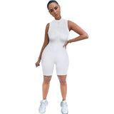 MB FASHION ZIP UP BODYCON ROMPER JUMPSUIT 2785LY