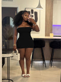 MB FASHION Strapless Bodycon Mini Dress 300968