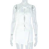 MB FASHION Halter Cut-Out Mini Skirt Set 1725