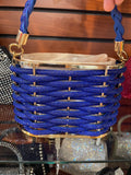 EVERY FASHION Woven Handle Basket-Style Handbag