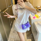 EVERY FASHION Clear Structured Mini Shoulder Bag with Chunky Base
