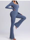 MB FASHION HIGH QUALITY Square Neck Flared Jumpsuit 2501