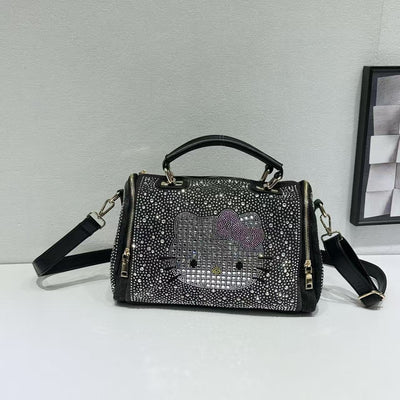 Every Fashion Rhinestone Denim Crossbody Bag 3088