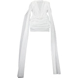 MB FASHION Draped Mesh Mini Dress with Cape Sleeves 1160