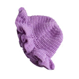Every Fashion (MIXED PACK 6 PIECE) Handmade Crochet Ruffle Brim Hat