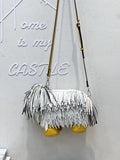 EVERY FASHION Shaggy Dog Fringe Novelty Crossbody Bag TS-1051