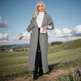 Every Fashion Long Cable Knit Cardigan Sweater with Front Pockets 560