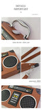 Every Fashion Retro Boombox Handbag with Cassette Tape Design
