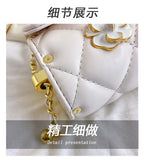 Every Fashion Quilted Mini Shoulder Bag with Decorative Charms