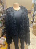 EVERY FASHION Shaggy Knit Fringe Statement Cardigan