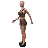 MB FASHION Sexy Leopard Print Mesh 2-Piece Set 88624