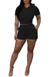 MB FASHION HOODED SHIRT SHORTS SET 068T