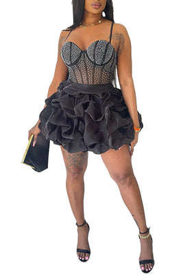MB FASHION BLING MINI DRESS 2820LY