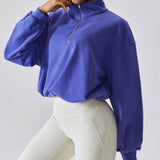 MB FASHION ZIP UP PULL-OVER ACTIVE WEAR TOP 6464LY