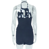 MB FASHION Halter Cut-Out Mini Skirt Set 1725