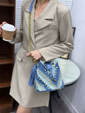 Every Fashion Light Blue Denim Bucket Bag
