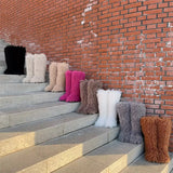 Every Fashion Knee-High Fluffy Faux Fur Statement Boots 008 RA