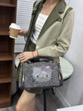 Every Fashion Rhinestone Denim Crossbody Bag 3088