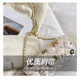 Every Fashion Quilted Mini Shoulder Bag with Decorative Charms