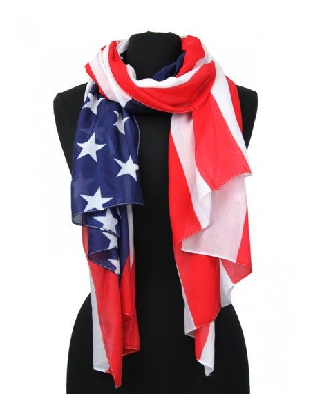 MB FASHION 4th Of July American Flag Big Scarf FX 154 | MB Fashion ...