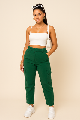 MB FASHION LONG CARGO CORDUROY PANTS 7107LY