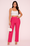 MB FASHION High-Waisted Ruffle Wide-Leg Pants 1873LY