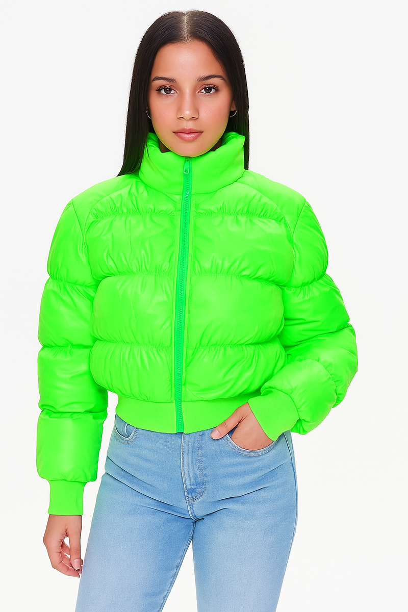MB FASHION Chic Quilted Puffer Jacket 1539AT | MB Fashion Wholesale