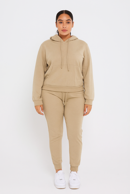 MB FASHION Casual Cozy Jogger Set with Hoodie 274R