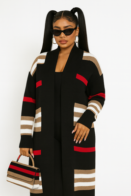 MB FASHION LONG CHIC CARDIGAN SWEATER COAT 9843LY