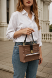 Every Fashion Piano Shaped Handbag with Top Handle
