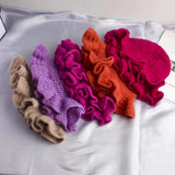 Every Fashion (MIXED PACK 6 PIECE) Handmade Crochet Ruffle Brim Hat
